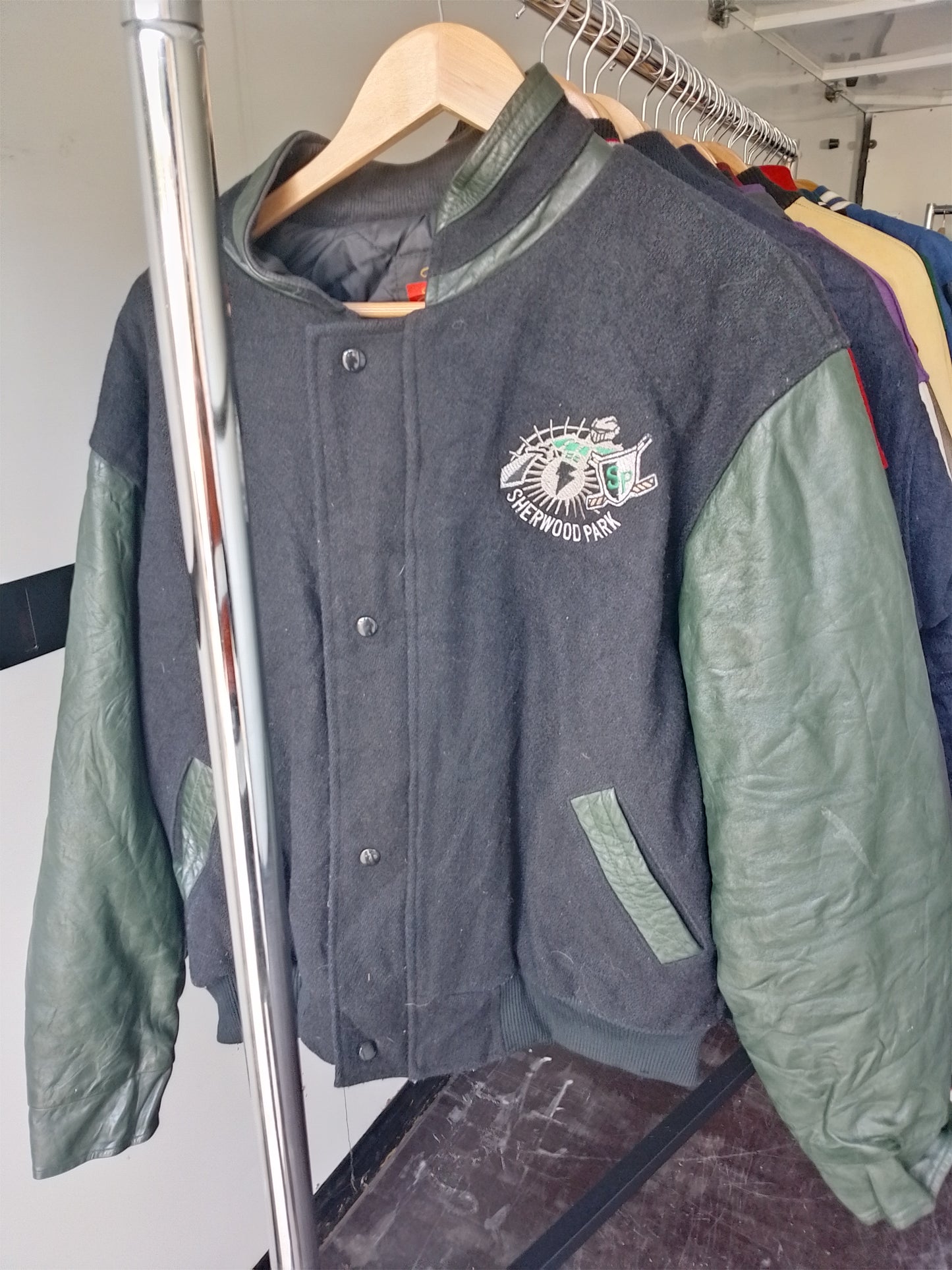 Vintage Sherwood Park Varsity Jacket